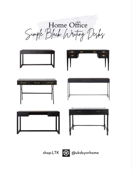 Home Office Simple Black Writing Desks

#office
#black desk
#writing desk
#small desk


#LTKhome #LTKFind