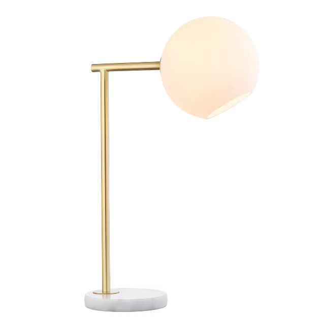 Charles Metal/Marble Table Lamp (Includes LED Light Bulb) Gold - JONATHAN Y | Target
