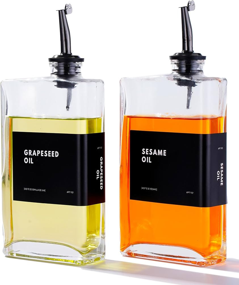 Olive Oil Dispenser for Kitchen, Cooking Oil Dispenser, Oil and Vinegar Dispenser Set, Olive Oil ... | Amazon (US)