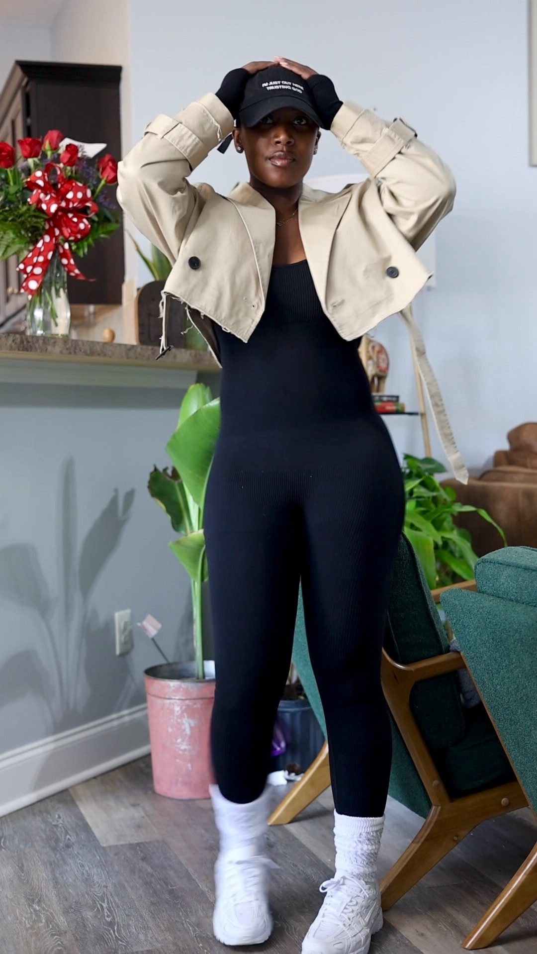 Perfect full bodysuit and slouchy socks! Perfect for running errands 

#LTKstyletip #LTKVideo #LTKfitness