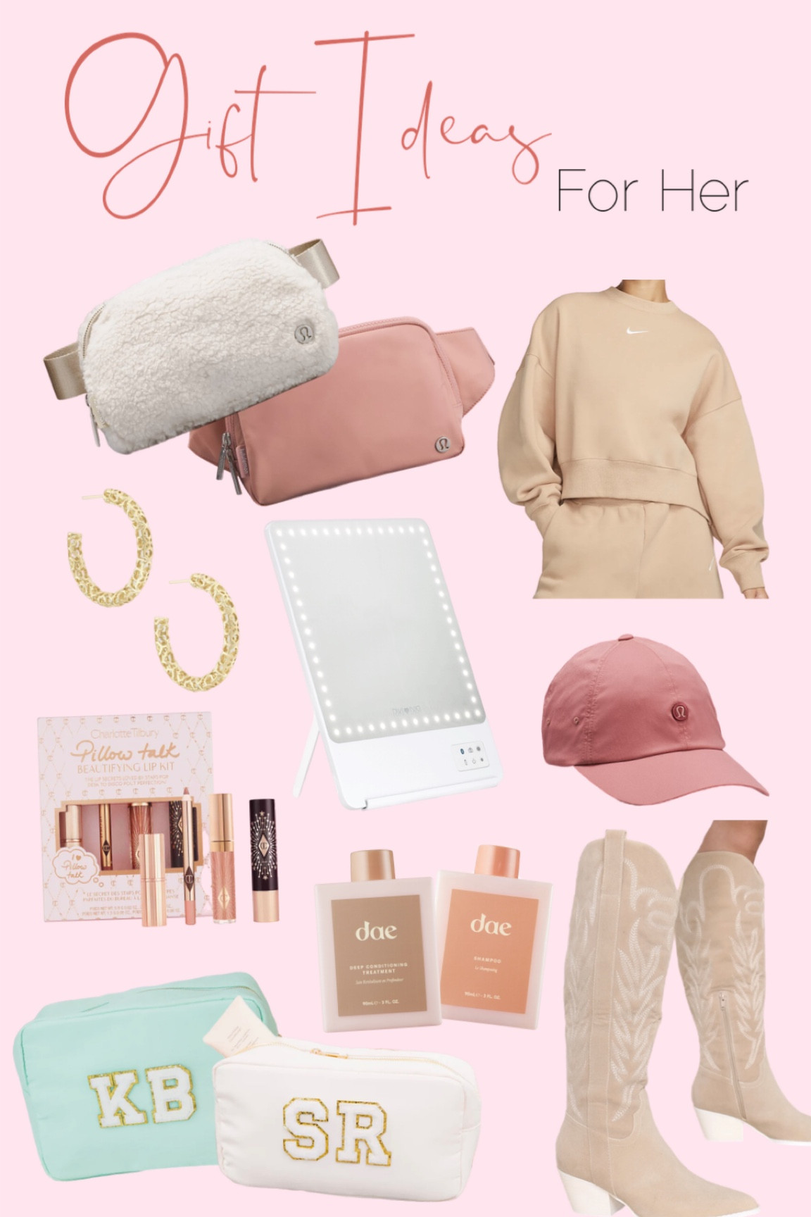 Gift guide. Gift ideas for her. Gifts for her. Stocking stuffers for her. Gifts she will love! Gifts for college girl. Gifts for teen. Affordable gift ideas. 

#LTKU #LTKHoliday #LTKGiftGuide