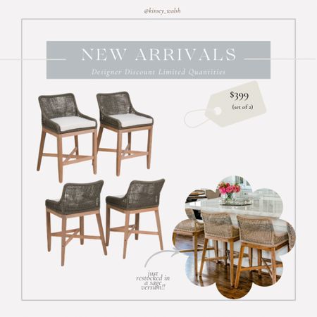 New color of my woven counter stools just dropped! 

#LTKstyletip #LTKhome