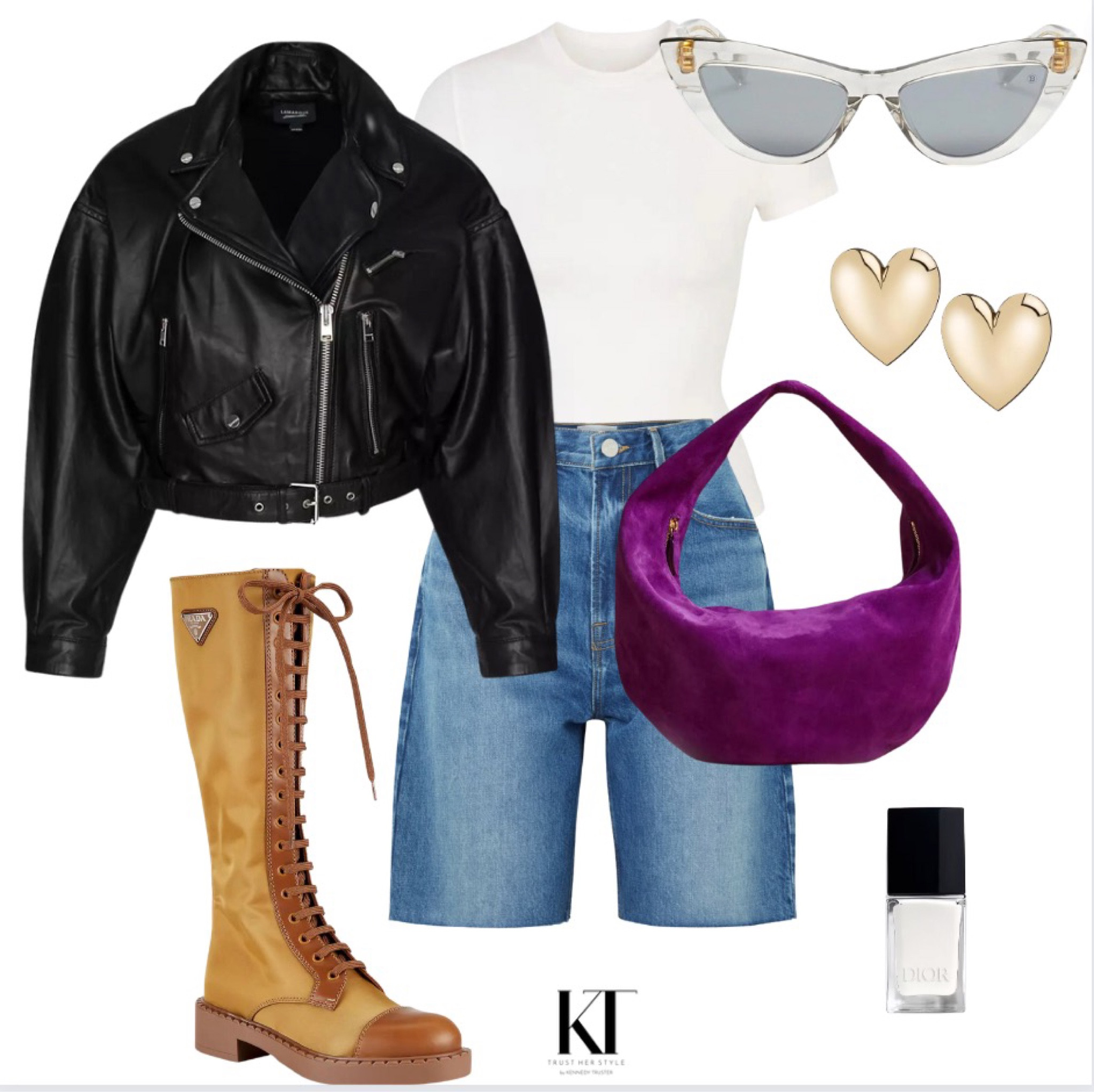 Denim Bermuda Look