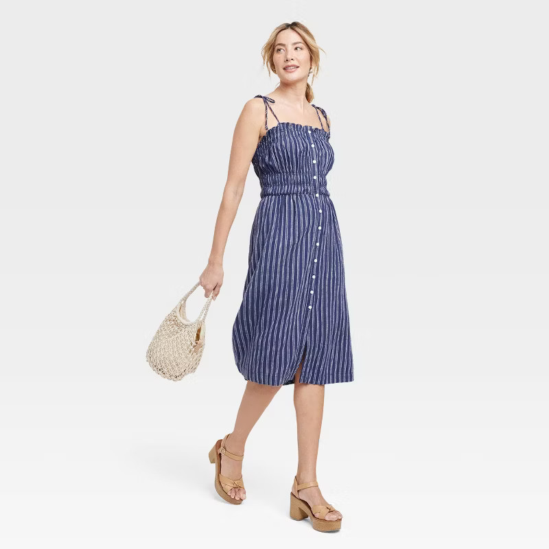 Women's Sleeveless Linen Dress - Universal Thread™ | Target