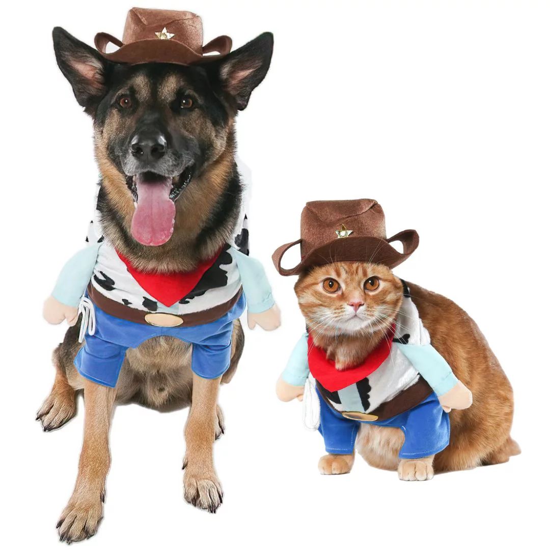 Vibrant Life Halloween Dog Costume and Cat Costume: Cowboy, Size Small - Walmart.com | Walmart (US)