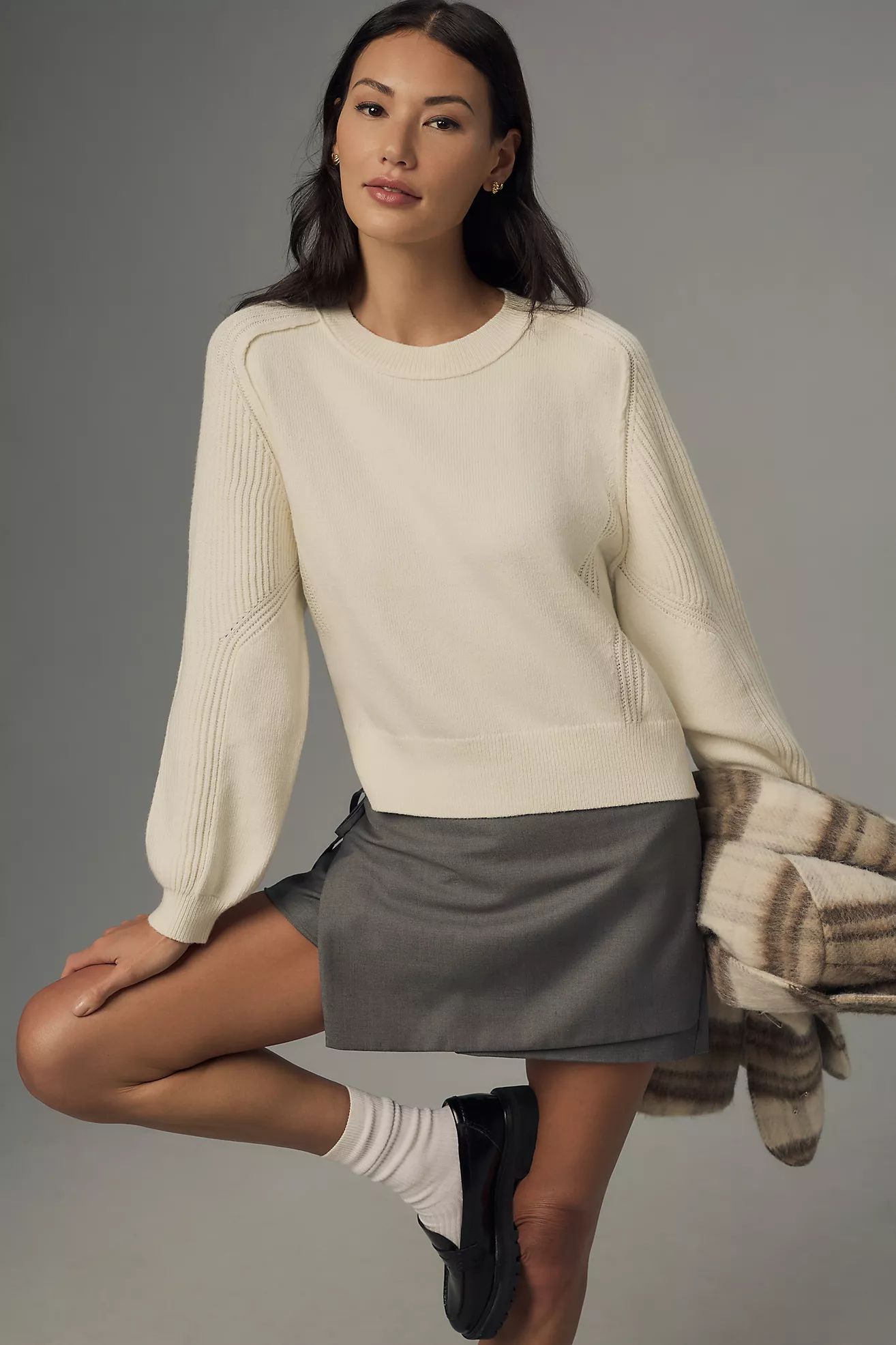 Pilcro Buckled Open-Back Sweater | Anthropologie (US)
