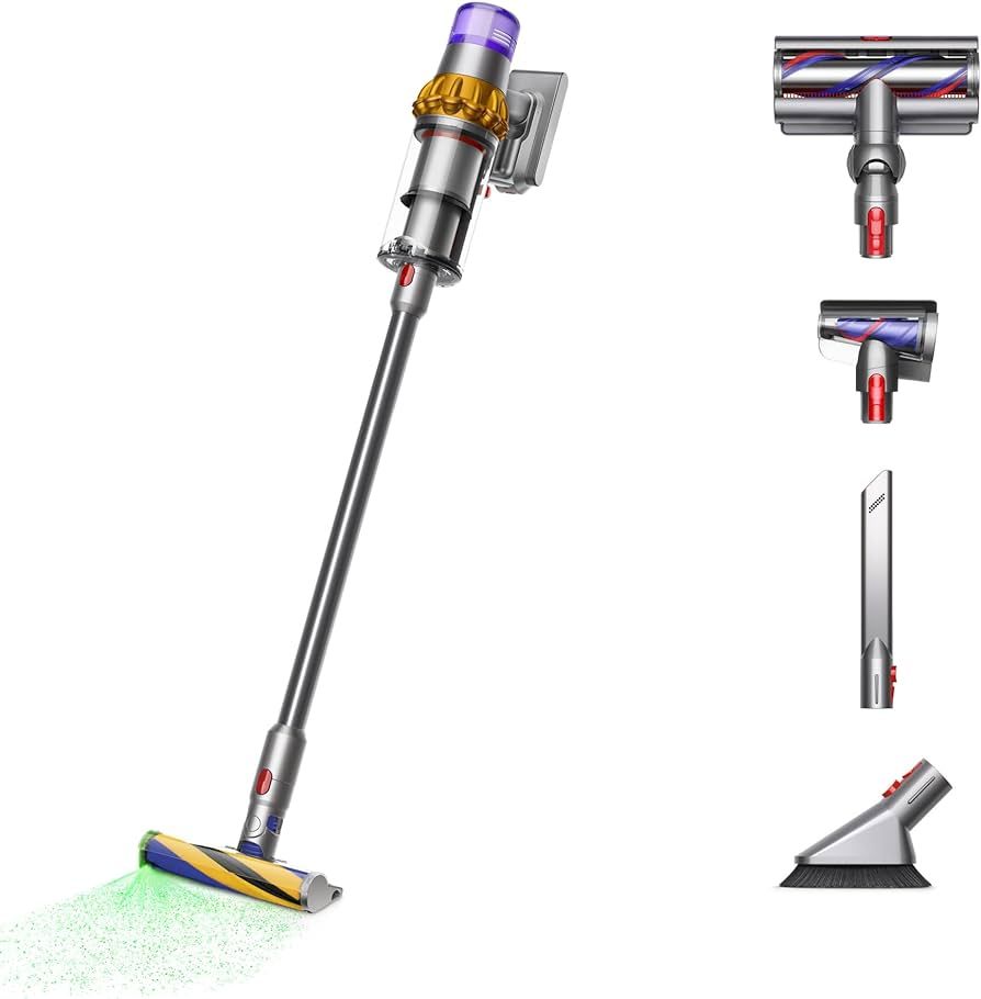 Dyson V15 Detect Plus Cordless Vacuum, Yellow/Nickel | Amazon (US)