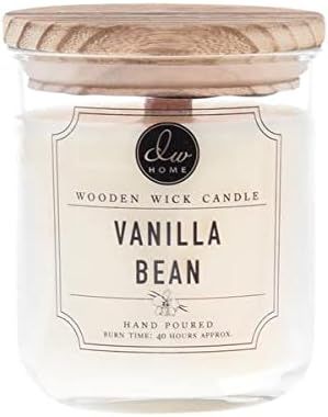 DW Home Vanilla Bean Wooden Wick Candle | Amazon (US)