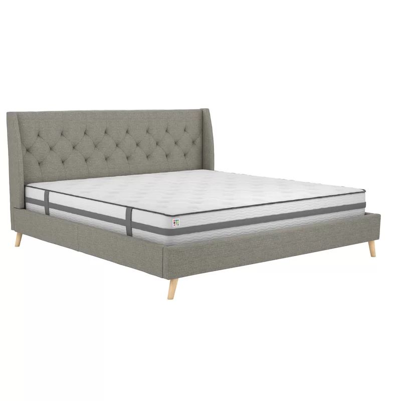 Full Gray Her Majesty Upholstered Platform Bed | Wayfair North America