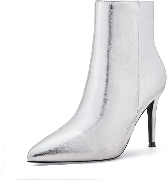 Elisabet Tang stylish fall winter heeled ankle boots for women 3.14 inch - Cute closed toe pointy... | Amazon (US)