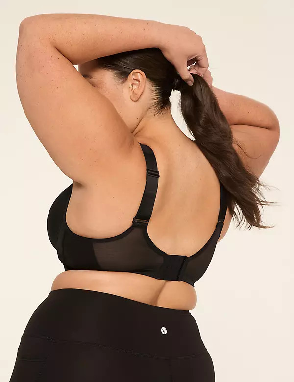 Cacique Max Support High-Impact Zip-Front Underwire Sports Bra | Lane Bryant (US)
