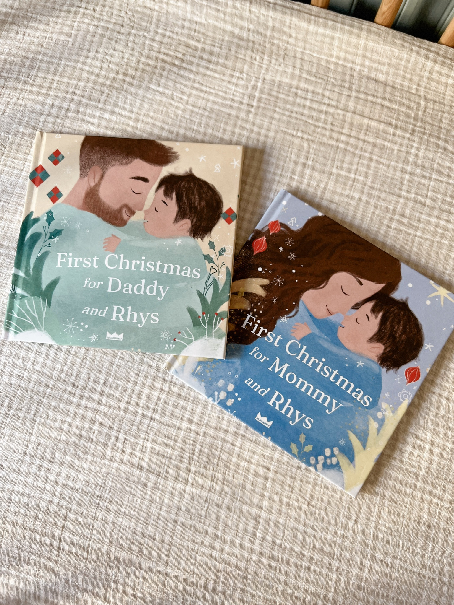 For our baby's first Christmas my husband and I unknowingly got each other the same personalized Christmas book. I couldn't even get through reading them without crying! The perfect Christmas gift for a first time mom or first time dad.

#LTKBaby #LTKHoliday