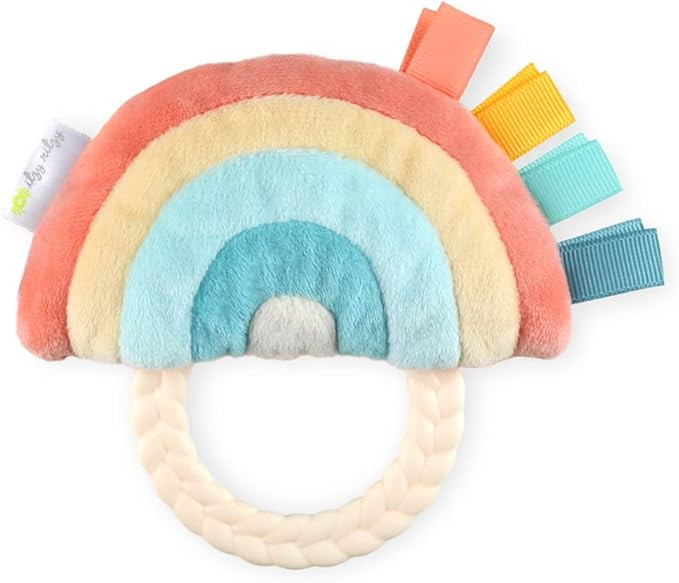 Itzy Ritzy - Ritzy Rattle Pal with Teether - Baby Teething Toy Features A Minky Plush Character, ... | Amazon (US)