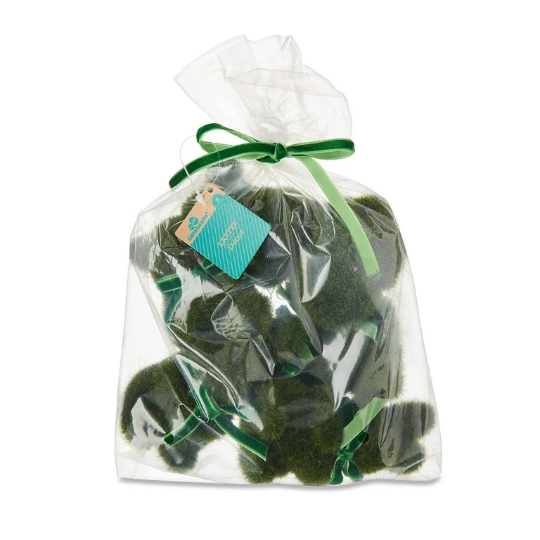 Easter Green Flocked Bunny Decor, 6 in, 6 Count, by Way To Celebrate | Walmart (US)