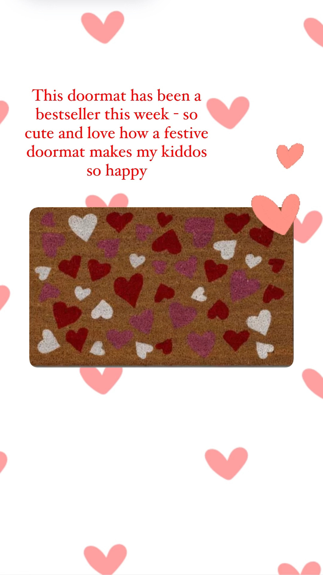 Love this doormat for Valentine’s Day 

#LTKSeasonal #LTKStyleTip #LTKFindsUnder50