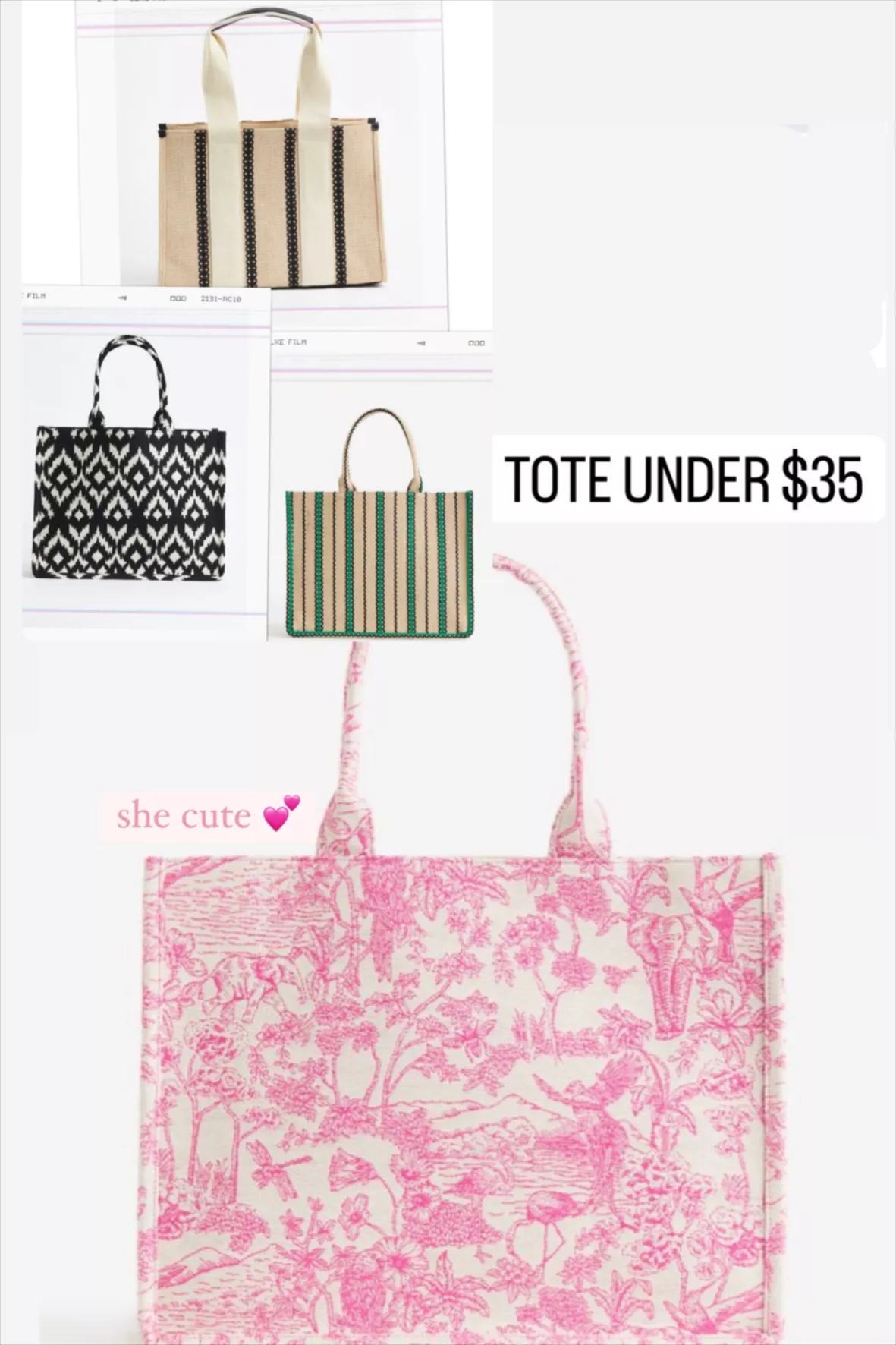 The Jacquard Medium Tote Bag curated on LTK