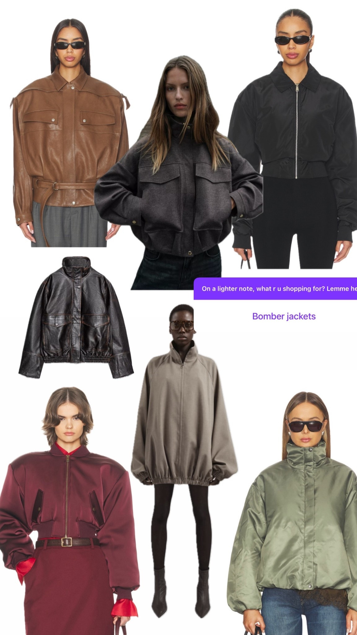 Bombers I’m loving 

#LTKstorytime #LTKSeasonal #LTKootd