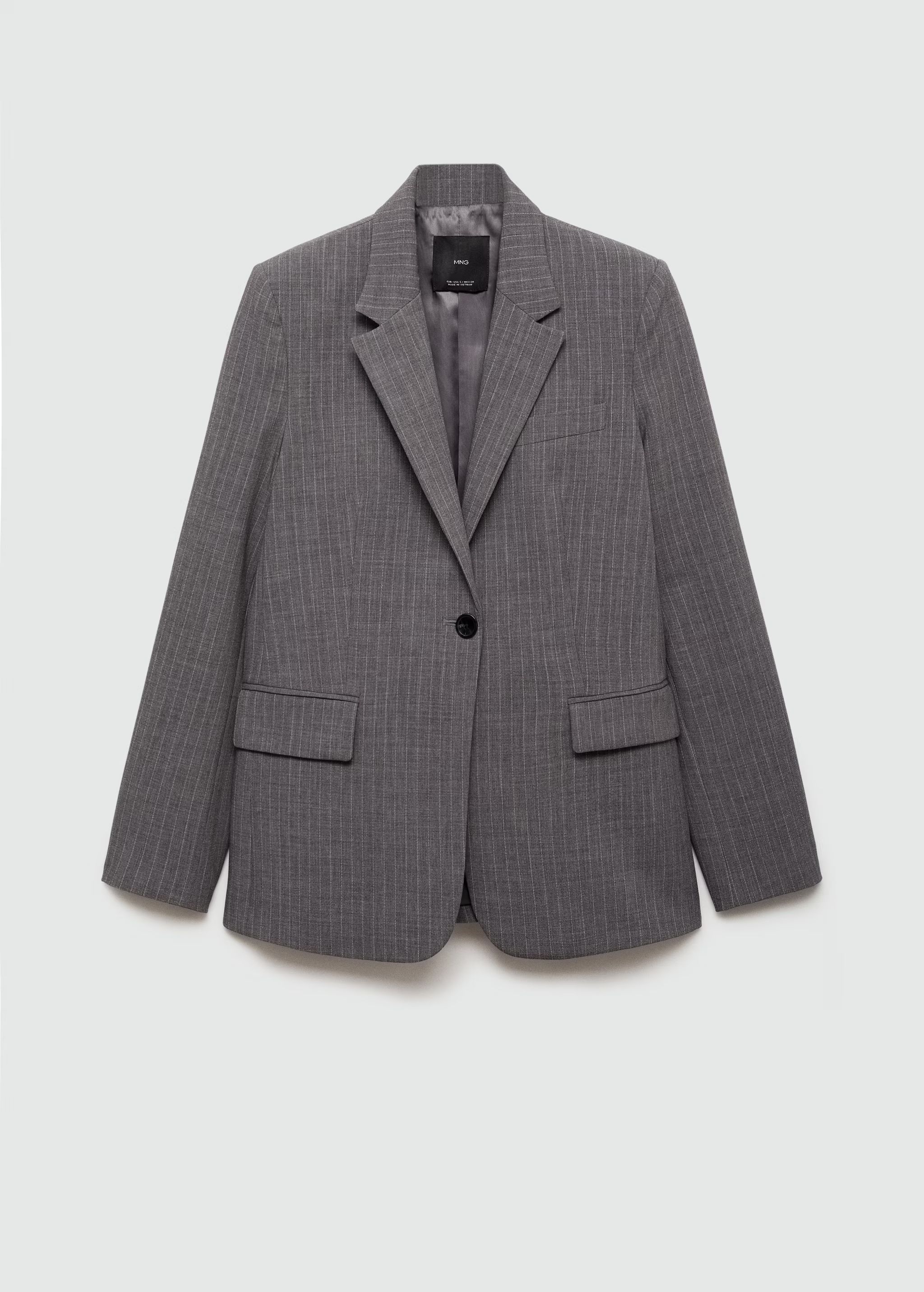 Pinstripe suit blazer | MANGO (US)