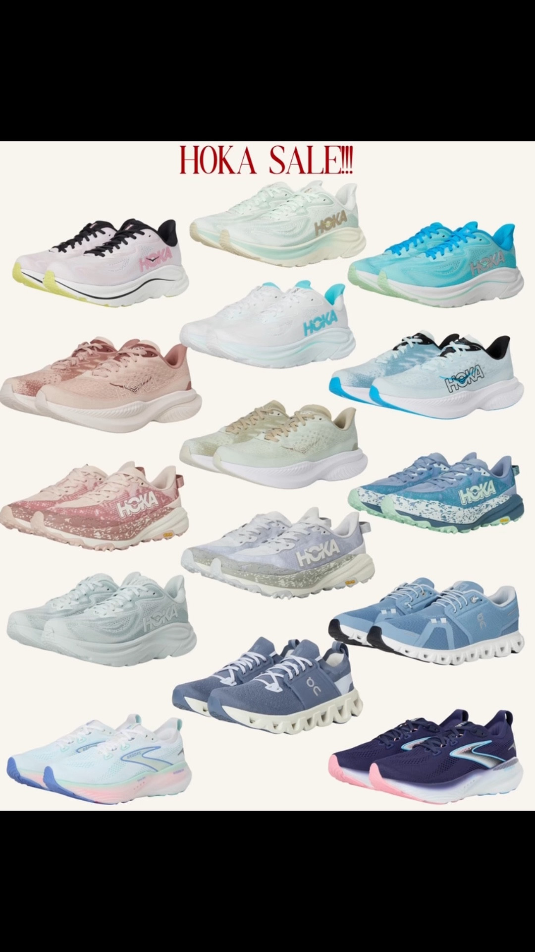 Tons of Hoka drops for the whole family! Here are some of the well stocked Women’s colors, but plenty for Men too! (Kids has less)

#LTKSaleAlert #LTKfitnessgoals #LTKActive