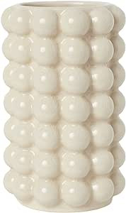 YANWE1 Bubble Vase, Beige Ceramic Vase, Boho Vase, Ceramic Flower Vase, Modern Vase, Decorative V... | Amazon (US)