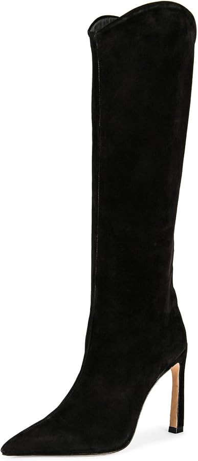 Women's Pointed Toe Stiletto Knee High Boots | Amazon (US)