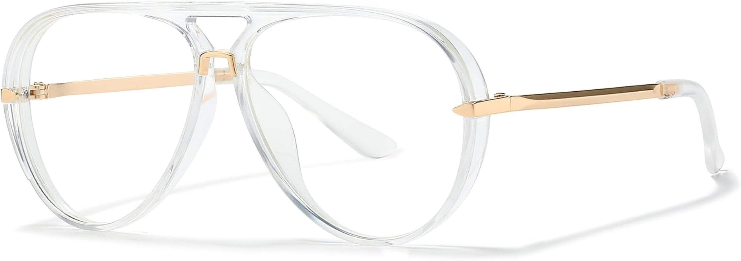 SIPHEW Retro Aviator Sunglasses for Women, Trendy Shades 2024 Vintage Double Bridge Sun Glasses U... | Amazon (US)