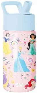 Simple Modern Disney Princess Kids Water Bottle & Toddler Cup | 14oz | Insulated Stainless Steel ... | Amazon (US)