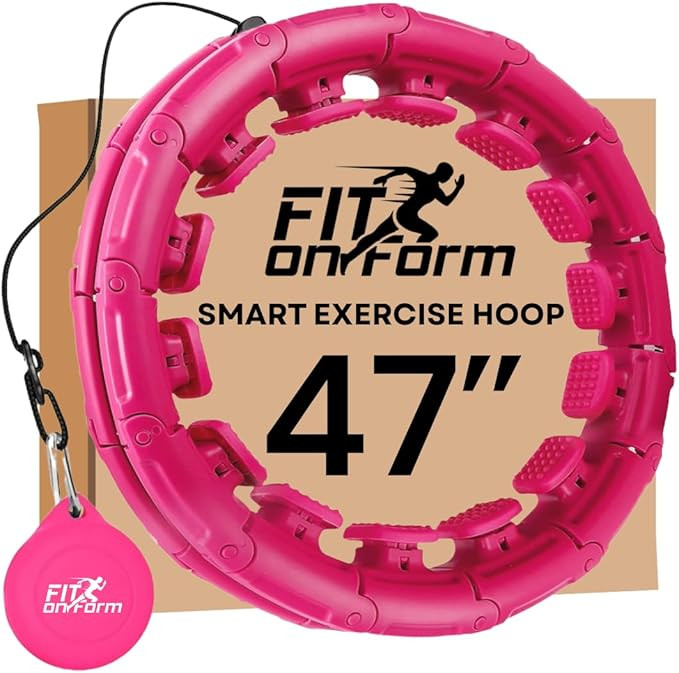 FIT ON FORM Infinity Weighted Hula Hoop for Adults Weight Loss, Smart Exercise Hola Circle Hoop f... | Amazon (US)