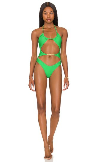 Anais One Piece in Tropical Green | Revolve Clothing (Global)