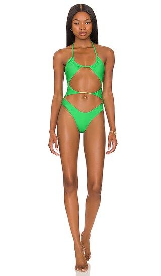 Anais One Piece in Tropical Green | Revolve Clothing (Global)
