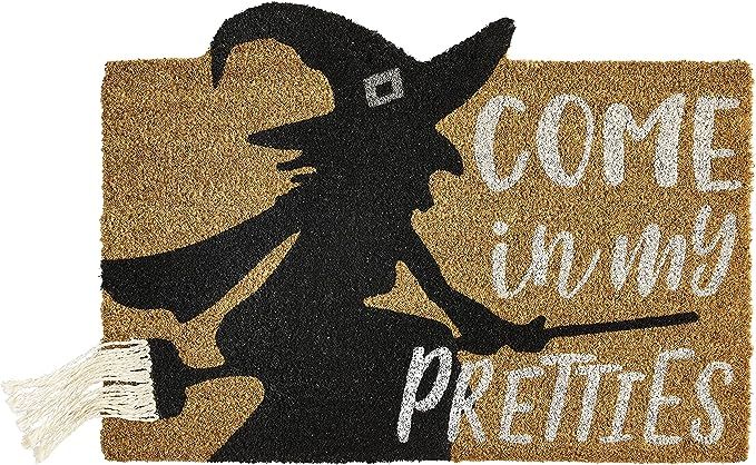 Mud Pie Halleen Witch Doormat, 19.75" x 28", Multi | Amazon (US)