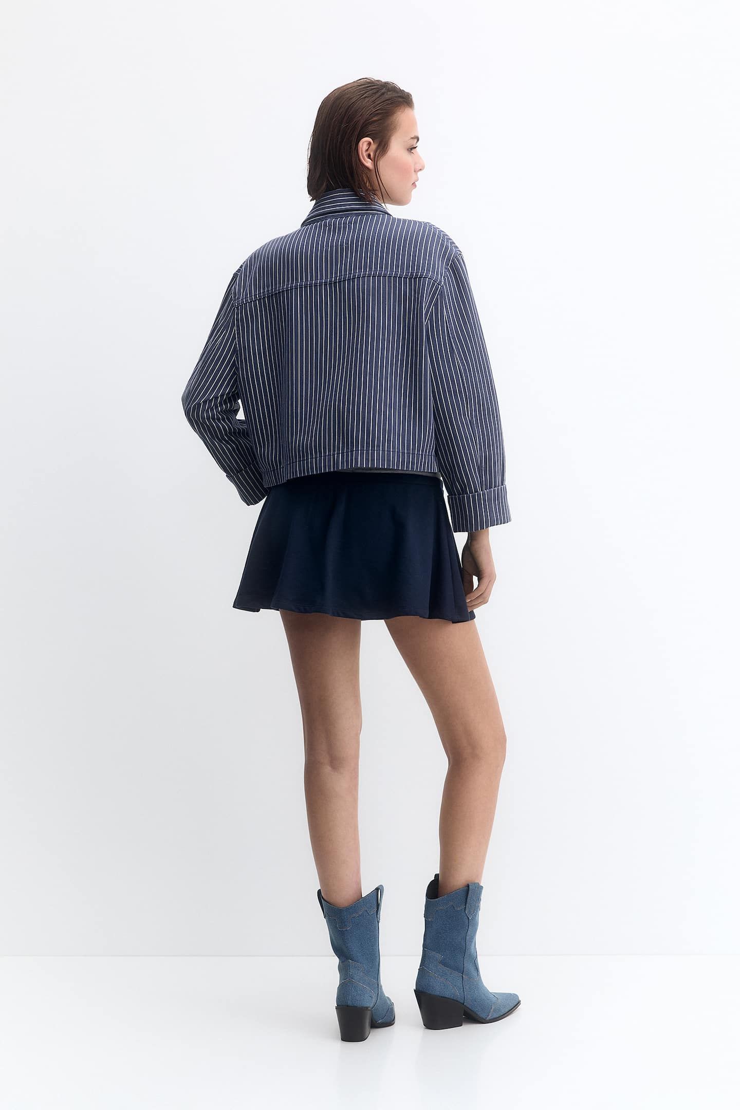 Striped jacket with front pockets | PULL and BEAR UK