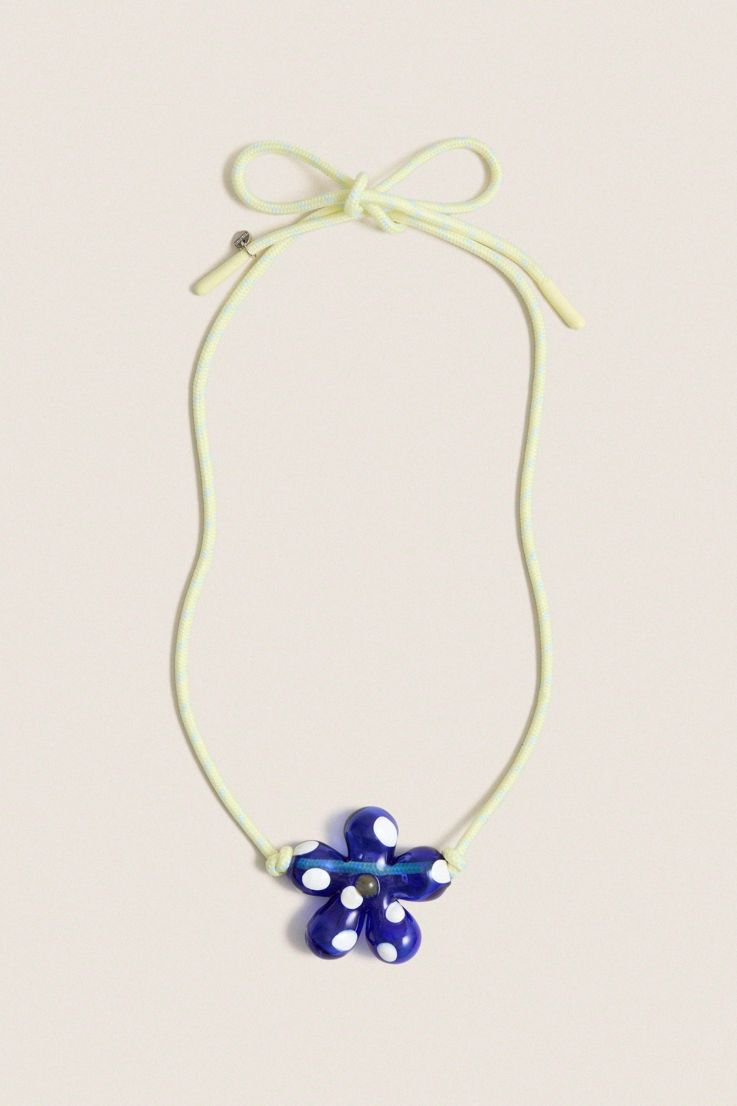 Cobalt Blue and Yellow Glass Halo Pop Necklace | Tuckernuck (US)
