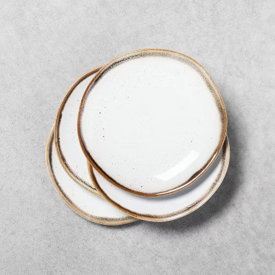 Stoneware Reactive Glaze Appetizer Plate - Hearth & Hand™ with Magnolia | Target
