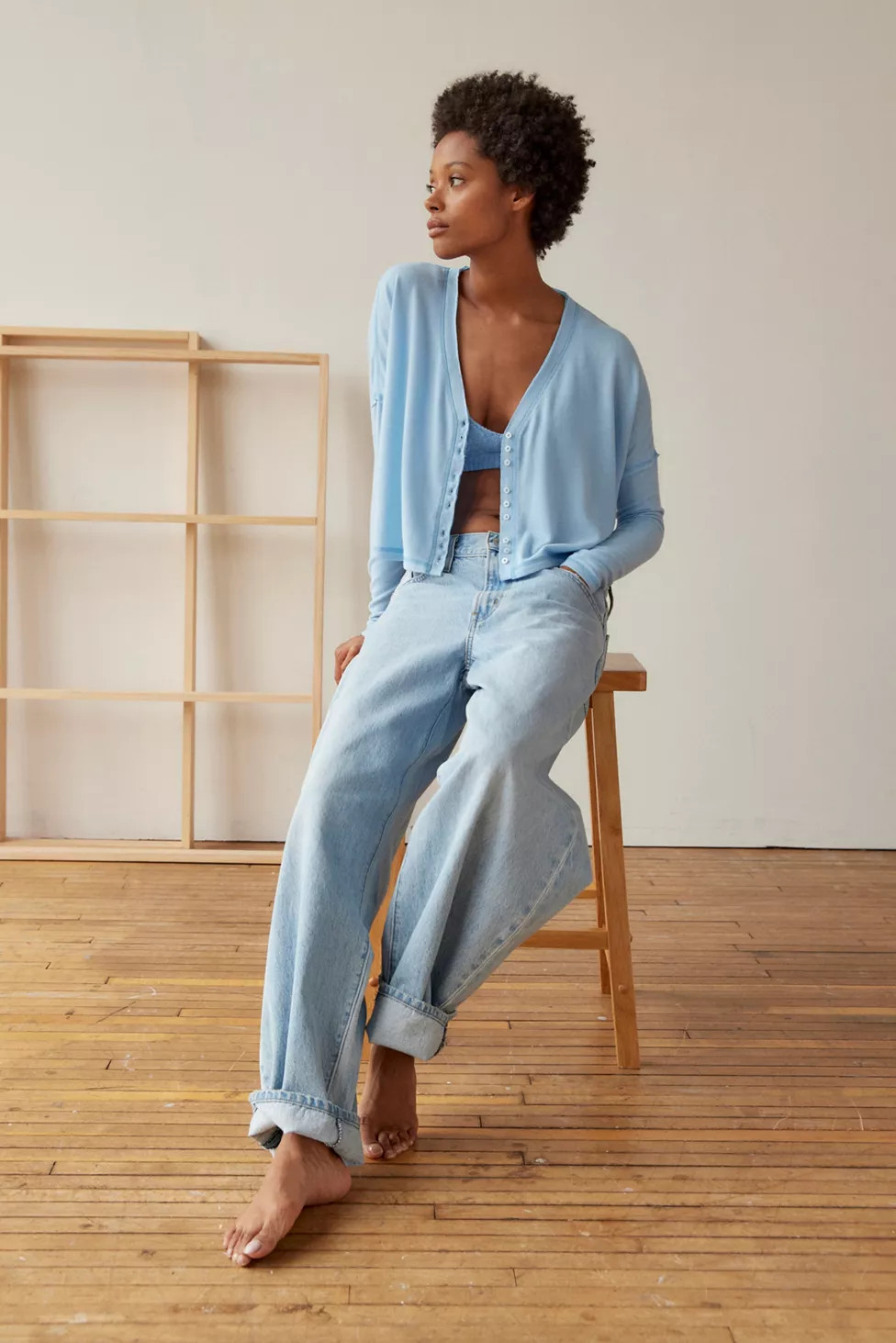 Out From Under BouncePlush Chloe Button-Up Top | Urban Outfitters (US and RoW)