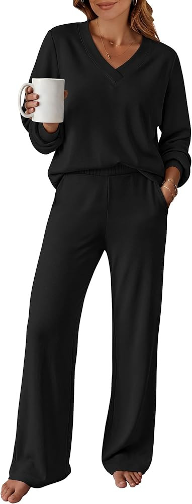 ANRABESS Two Piece Sets for Women Fall Lounge Airport Outfits | Amazon (US)