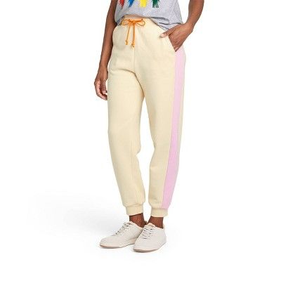 Women's Side Striped Jogger Pants - LEGO® Collection x Target Cream | Target