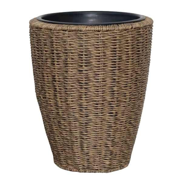 Rattan Planter, Medium, Neutral, Wicker, sold by At Home | At Home