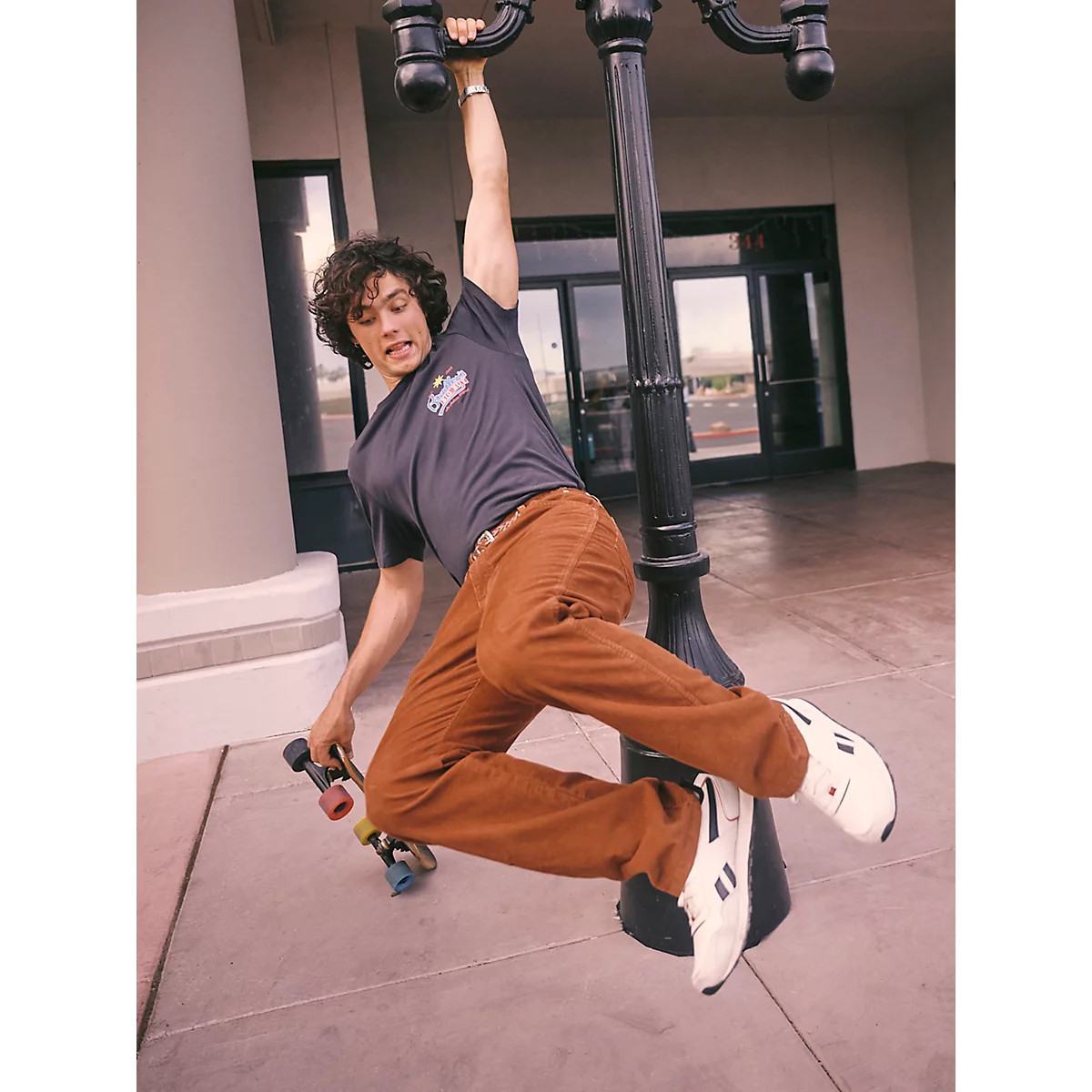 Wrangler x Stranger Things 13MWZ Cowboy Cut Corduroy Pant in Copper Brown | Wrangler