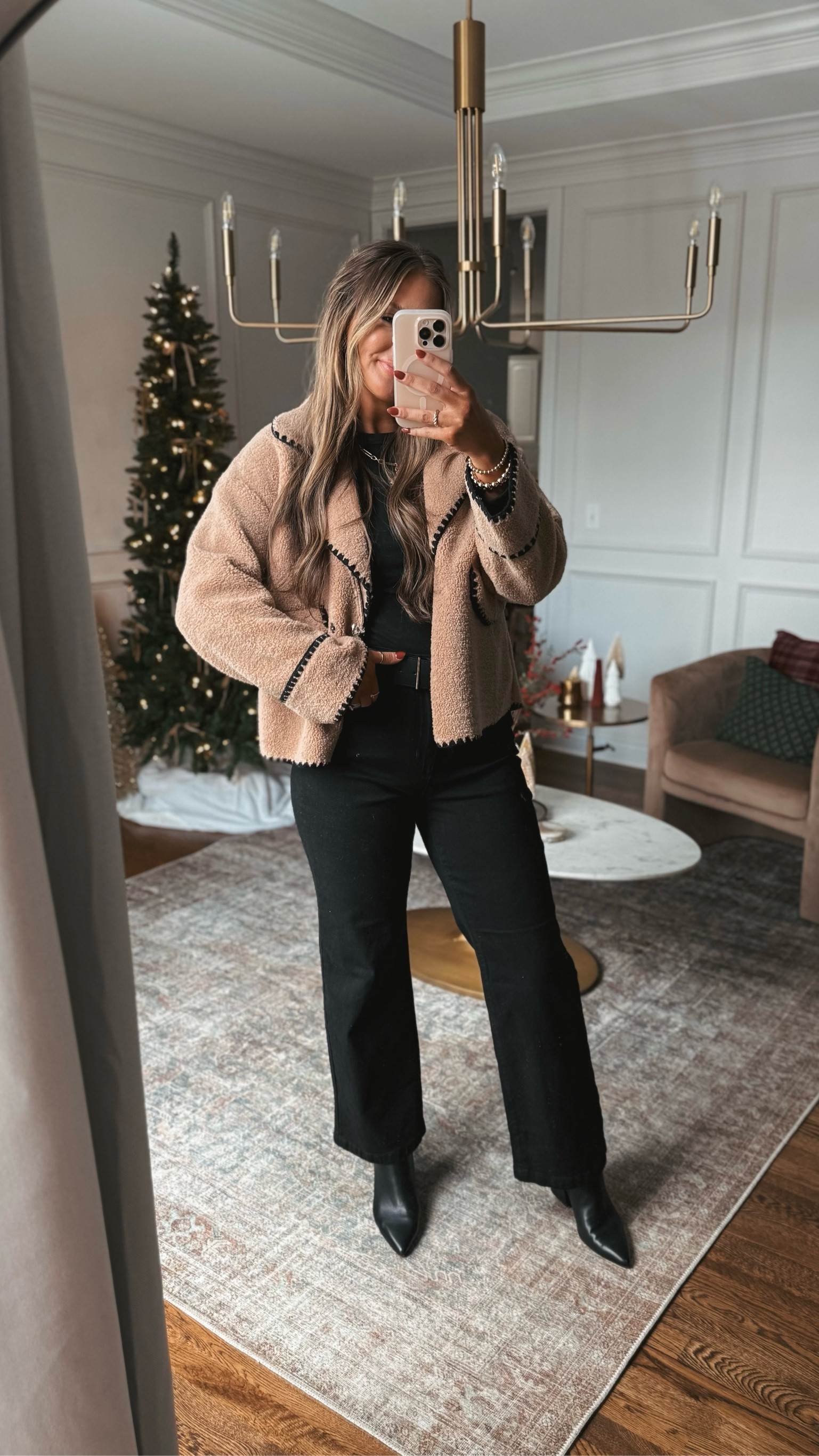 This fall outfit is perfect for a casual date night outfit or Thanksgiving outfit. I love the detail on this jacket and the jeans are so comfortable!

#LTKFindsUnder50 #LTKStyleTip #LTKHoliday