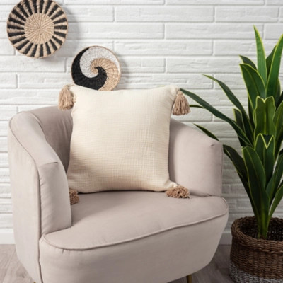 Suvii Home Alaina Decorative Throw Pillow, Natural | Ashley Homestore