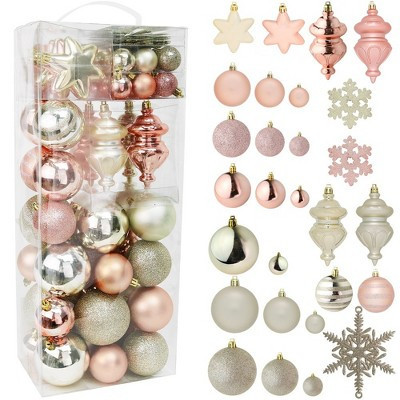 R N' Ds Christmas Snowflake Ball Ornaments - Assorted Golds - 76 Pack | Target
