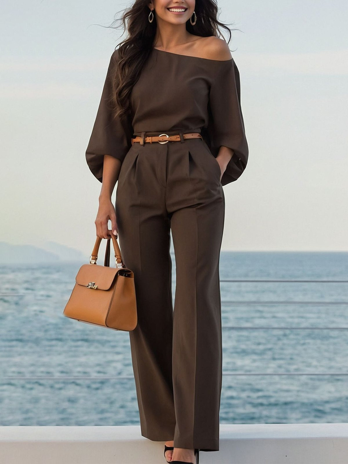 Urban Classic Wide-Leg Faux Leather Pants | Stylewe