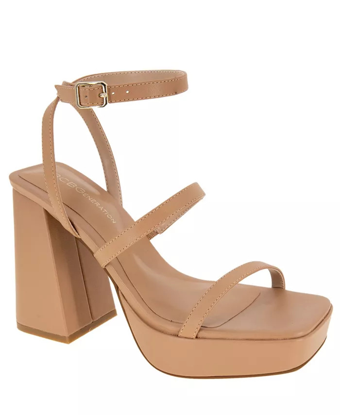 BCBGeneration Women's Galana Strappy Platform Sandal - Macy's | Macy's