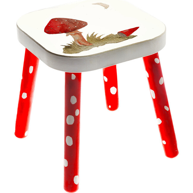 Ottoline Interiors | Handpainted Wooden Stool, Lost Hat | Maisonette | Maisonette