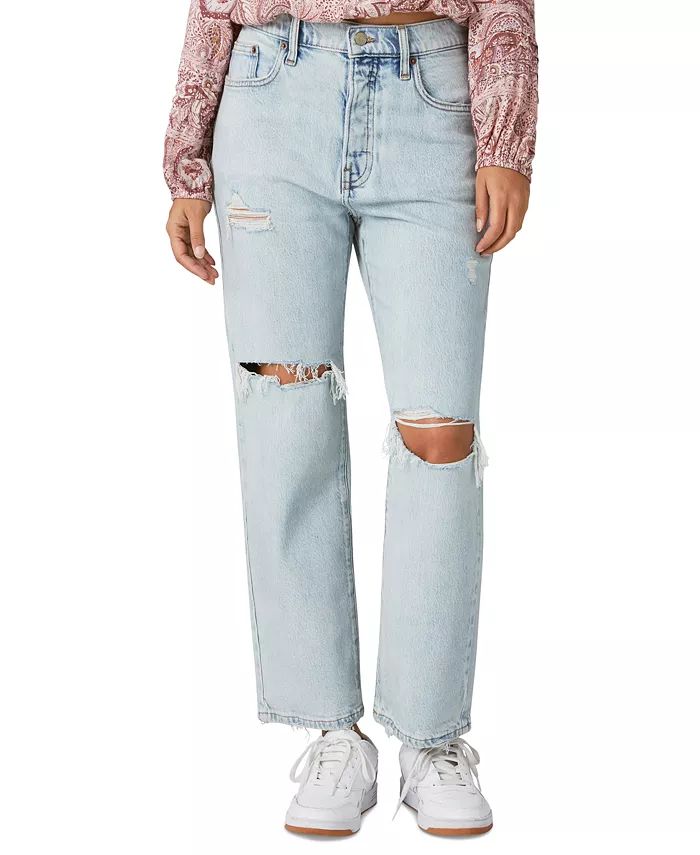 Women's 90's Loose Crop High-Rise Jeans | Macy's
