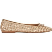 Dune London Leather Woven Ballet Pumps Gold | Marks & Spencer (UK)