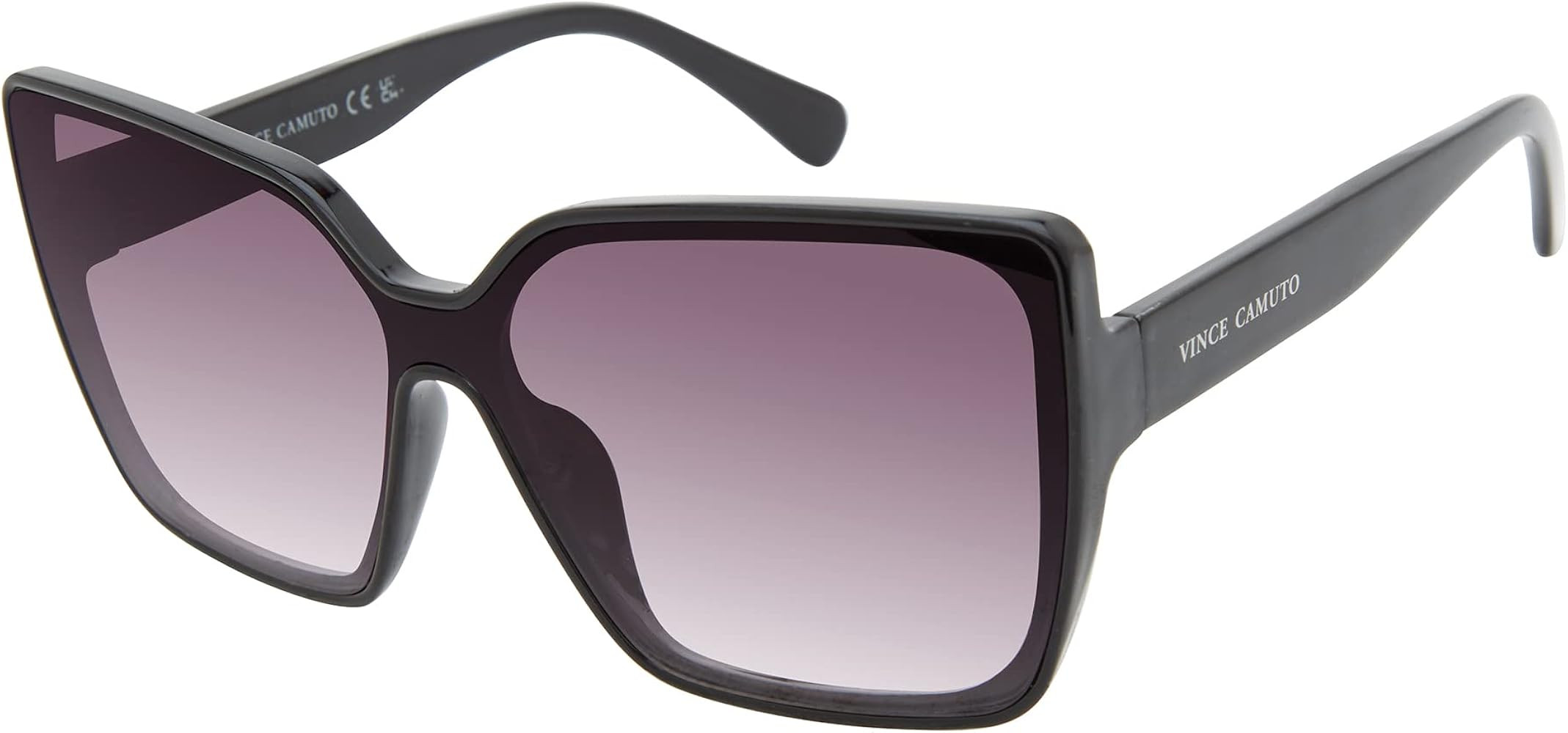 Vince Camuto Vc999 Oversized 100% Uv Protective Women's Butterfly Square Shield Sunglasses. Luxe ... | Amazon (US)