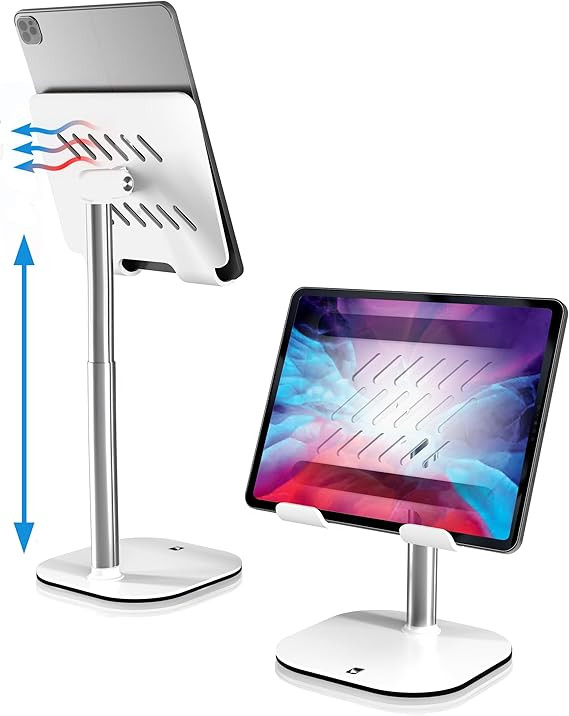 COOPER TabHolder, 7-10" Height Adjustable Tablet Stand, Premium iPad Stand for Desk, 270° Tilt i... | Amazon (US)