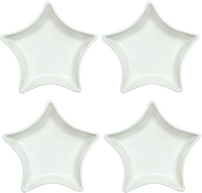 Star-shaped Multipurpose Ceramic Sauce Dish Seasoning Dishes Sushi Dipping Bowl Appetizer Plates ... | Amazon (US)